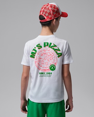 Jordan Older Kids' 'MJ's Pizza' T-Shirt. Nike DK